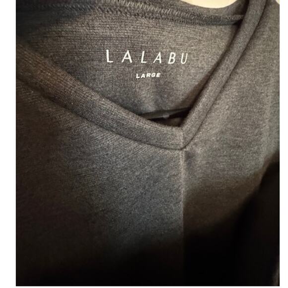 Lalabu Gray Short Sleeve Dad Baby Wearing Shirt L NWOT - Picture 5 of 5